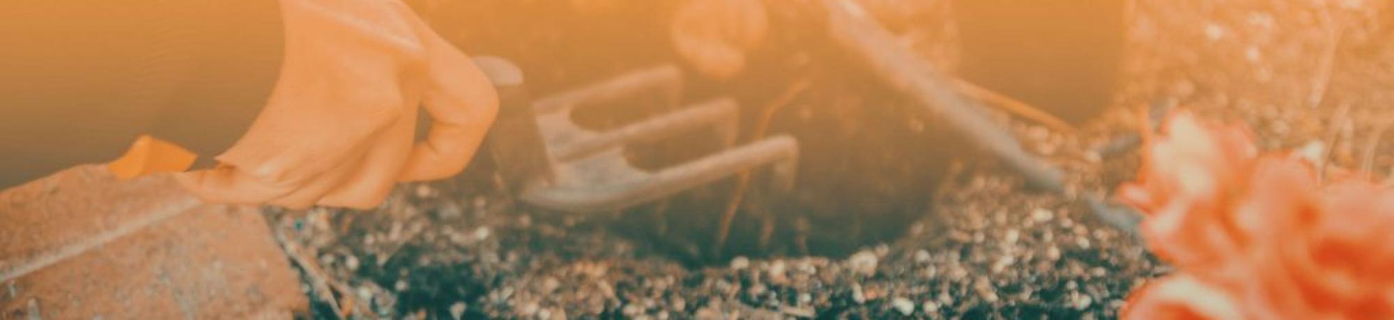 Banner with digging